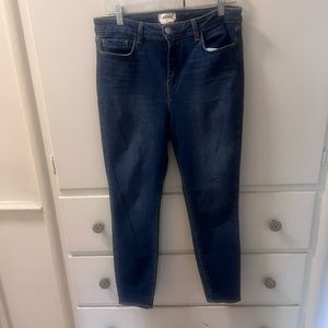 L’Agence Margot high rise skinny ankle jeans dark vintage wash women’s size 31